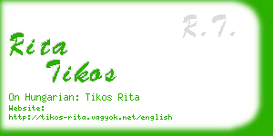 rita tikos business card